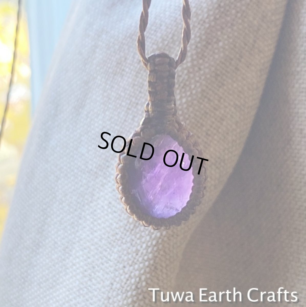 画像3: 1点物 アメジスト　ペンダント・ネックレス　シンプル＆ナチュラル　アメシスト　＊ハンドメイドお守りパワーストーン天然石ヒーリングストーン 金属アレルギー対応　アクセサリー　2月誕生石 (3)