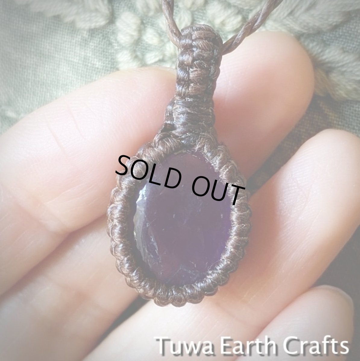 画像2: 1点物 アメジスト　ペンダント・ネックレス　シンプル＆ナチュラル　アメシスト　＊ハンドメイドお守りパワーストーン天然石ヒーリングストーン 金属アレルギー対応　アクセサリー　2月誕生石 (2)