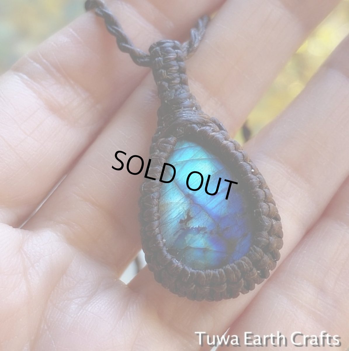 画像7: 【夢の実現をサポート】神秘的ブルーの閃光♪ラブラドライト　ペンダント/ネックレス　シンプル　天然石パワーストーンお守りアクセサリー　マクラメ　　ヒーリングストーン (7)