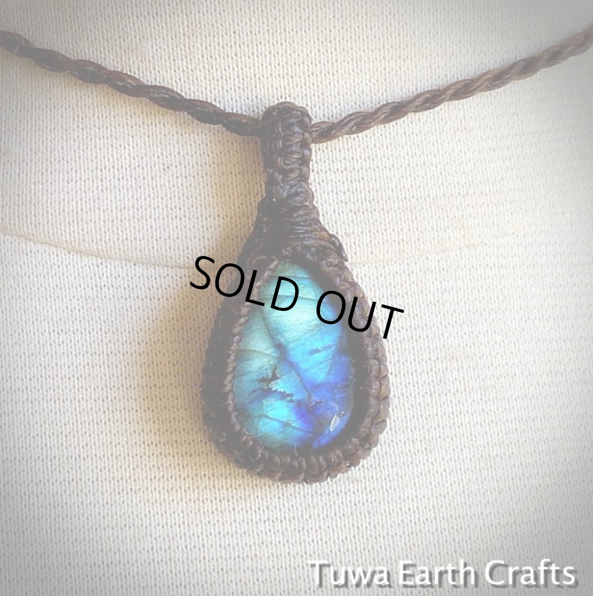 画像3: 【夢の実現をサポート】神秘的ブルーの閃光♪ラブラドライト　ペンダント/ネックレス　シンプル　天然石パワーストーンお守りアクセサリー　マクラメ　　ヒーリングストーン (3)