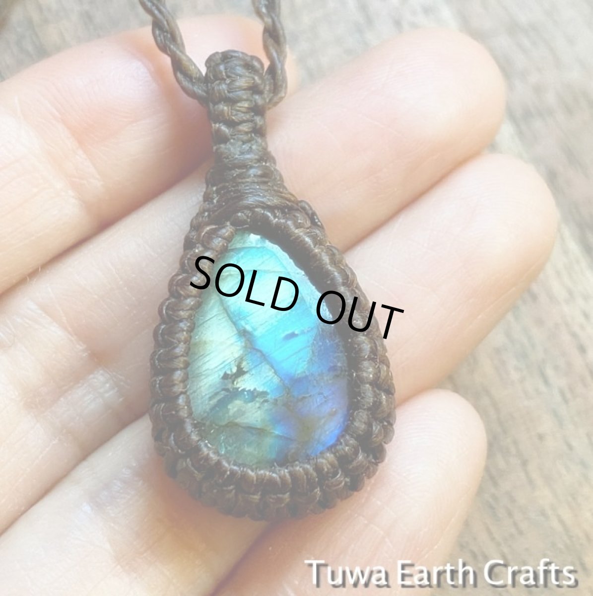 画像9: 【夢の実現をサポート】神秘的ブルーの閃光♪ラブラドライト　ペンダント/ネックレス　シンプル　天然石パワーストーンお守りアクセサリー　マクラメ　　ヒーリングストーン (9)