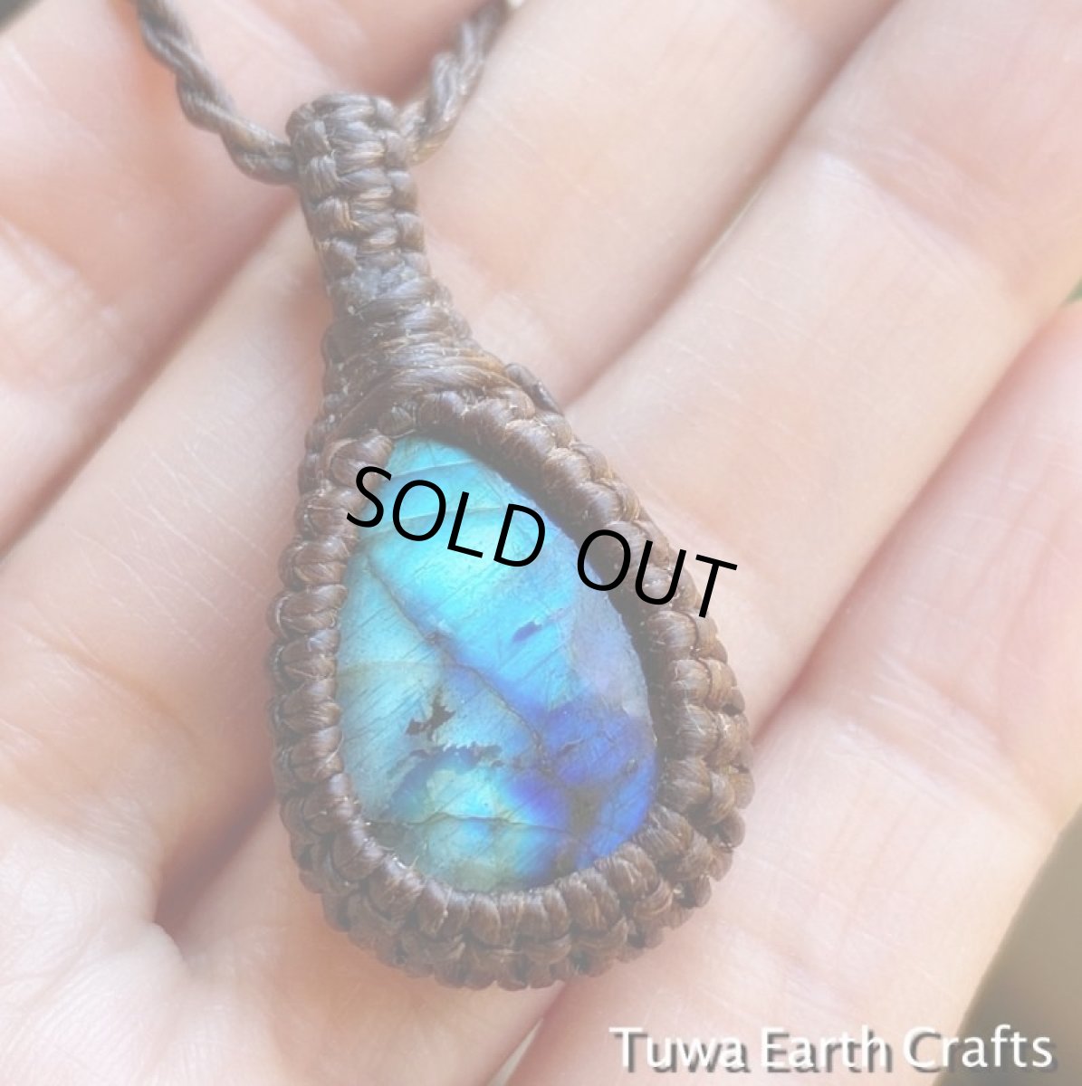 画像5: 【夢の実現をサポート】神秘的ブルーの閃光♪ラブラドライト　ペンダント/ネックレス　シンプル　天然石パワーストーンお守りアクセサリー　マクラメ　　ヒーリングストーン (5)