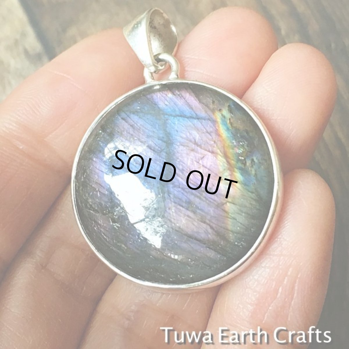 画像2: レア1点もの　パープル〜ピンク 高品質スペクトロライト・ラブラドライト　ペンダントトップ　大ぶり　パワーストーン天然石お守りアクセサリー　ヒーリングジュエリー (2)