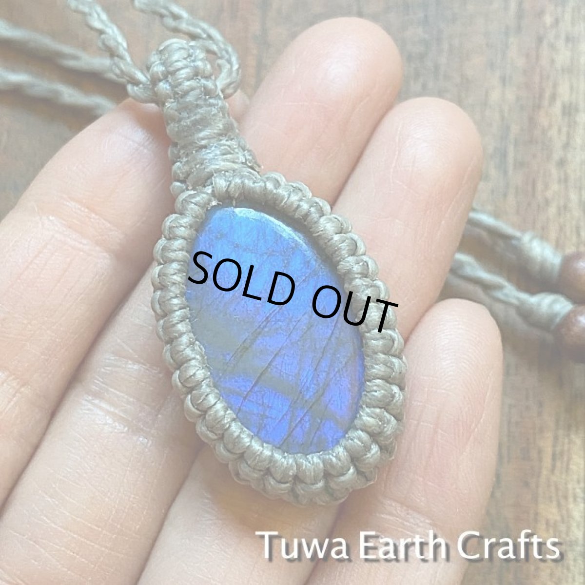 画像6: 【夢の実現をサポート】大ぶり高品質ブルーシラー♪　ラブラドライト　ペンダント/ネックレス　シンプル　グレイ紐　お守り天然石パワーストーンアクセサリー　ヒーリング (6)