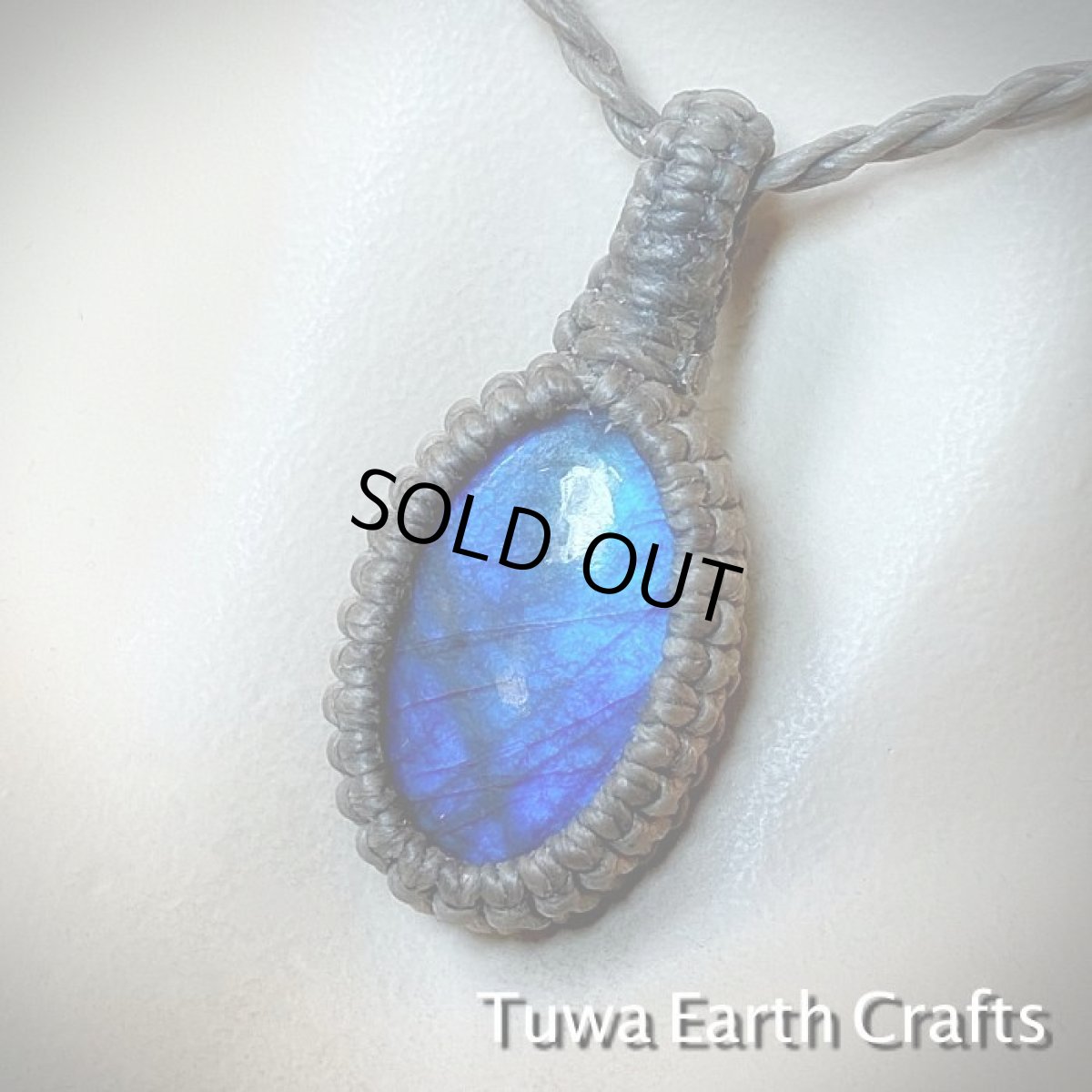 画像7: 【夢の実現をサポート】大ぶり高品質ブルーシラー♪　ラブラドライト　ペンダント/ネックレス　シンプル　グレイ紐　お守り天然石パワーストーンアクセサリー　ヒーリング (7)