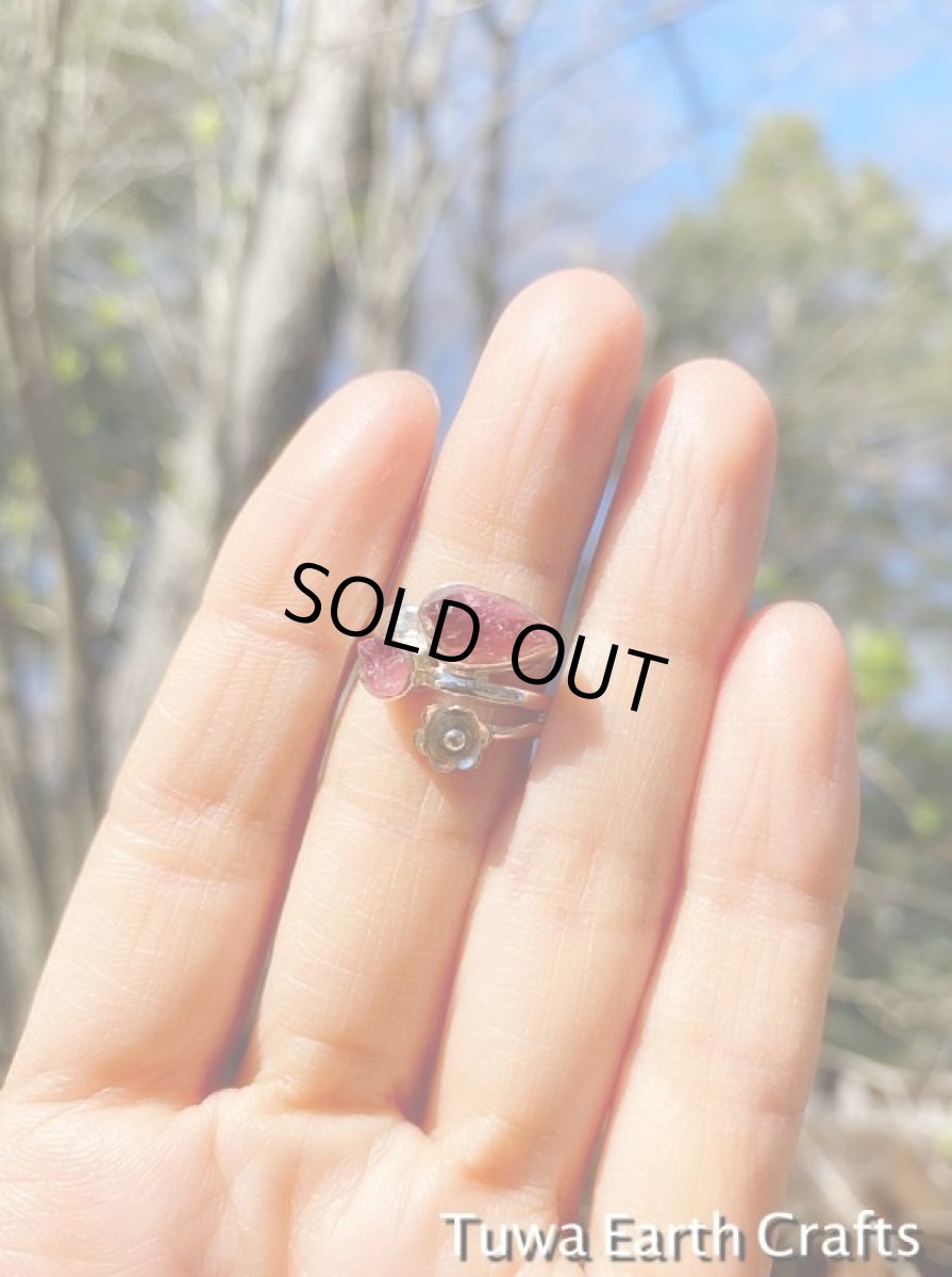 画像4: 【自信・積極性アップ・良縁】　高品質ピンクトルマリン原石リング　指輪15号　ルベライト★スターリングシルバー天然石パワーストーン　アクセサリー　ヒーリングストーン　ジュエリー　10月誕生石 (4)