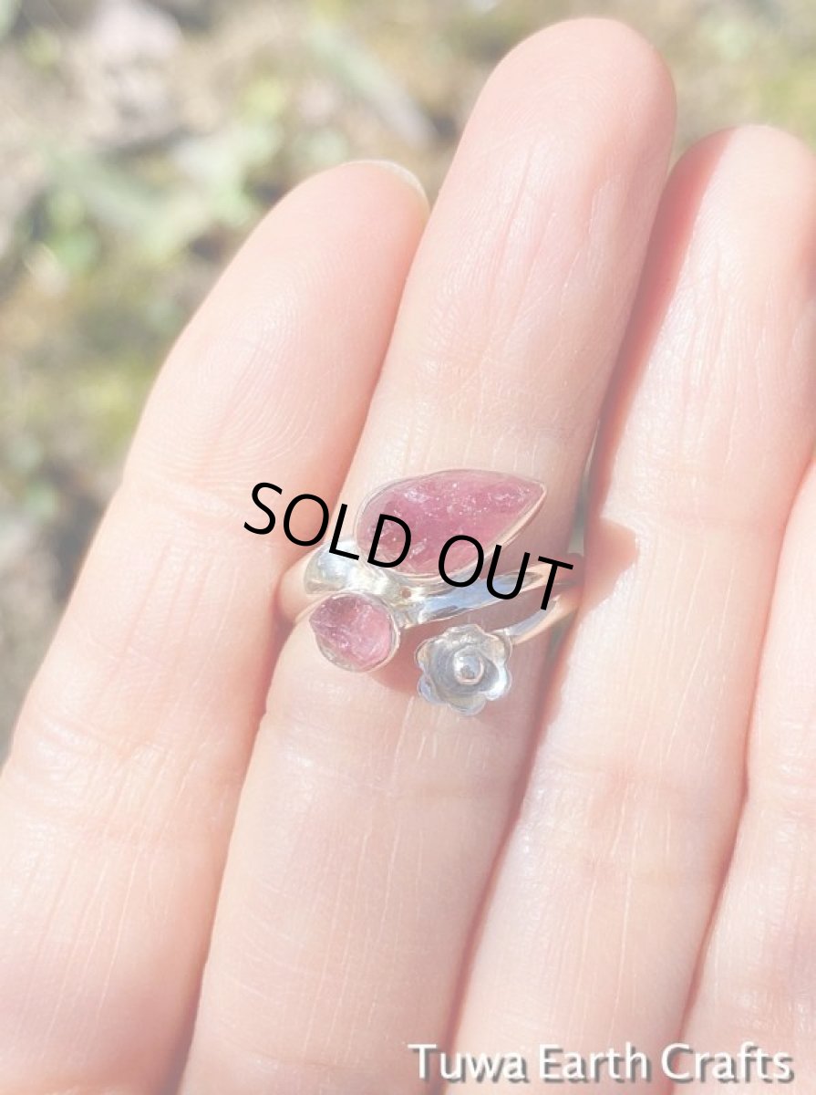 画像6: 【自信・積極性アップ・良縁】　高品質ピンクトルマリン原石リング　指輪15号　ルベライト★スターリングシルバー天然石パワーストーン　アクセサリー　ヒーリングストーン　ジュエリー　10月誕生石 (6)