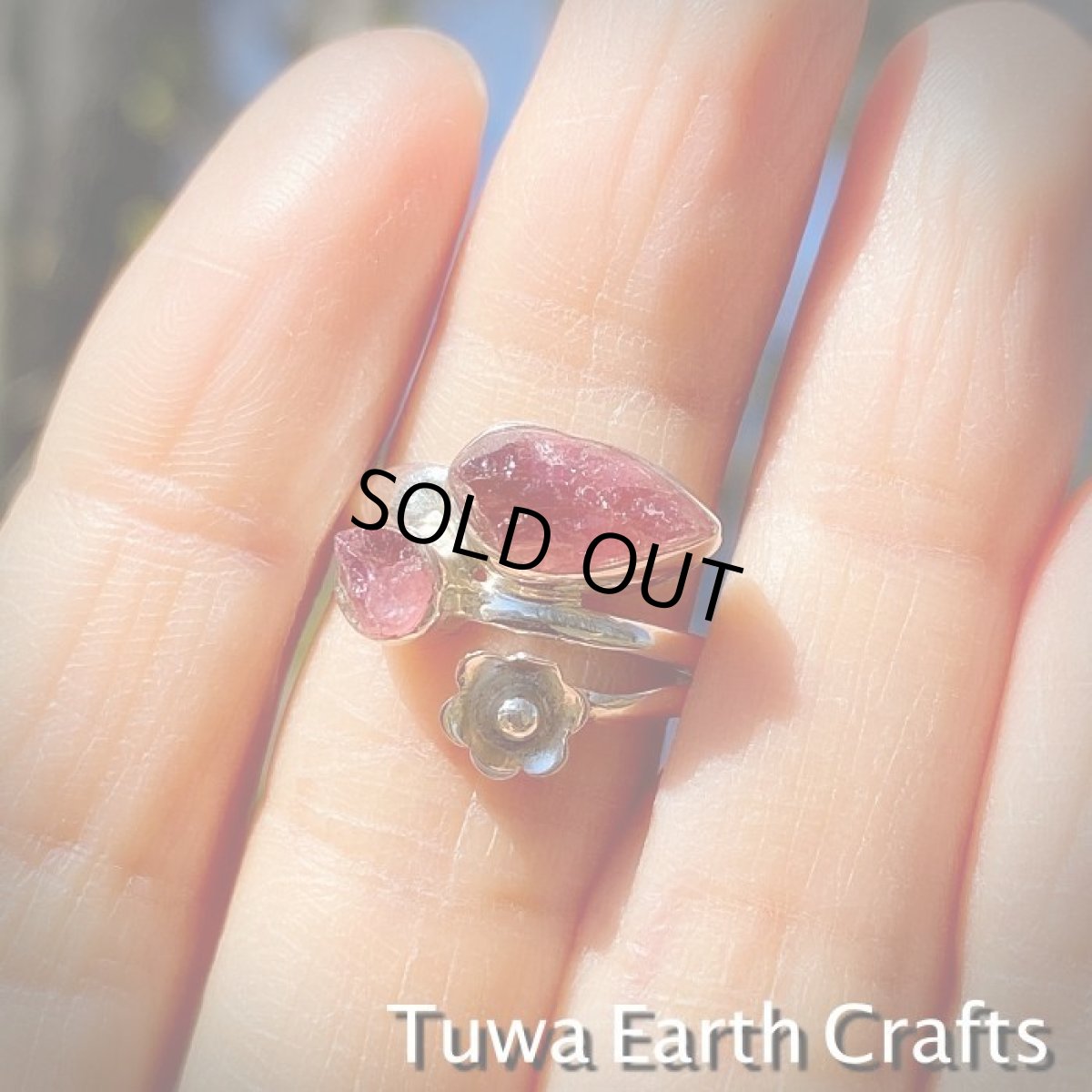 画像2: 【自信・積極性アップ・良縁】　高品質ピンクトルマリン原石リング　指輪15号　ルベライト★スターリングシルバー天然石パワーストーン　アクセサリー　ヒーリングストーン　ジュエリー　10月誕生石 (2)