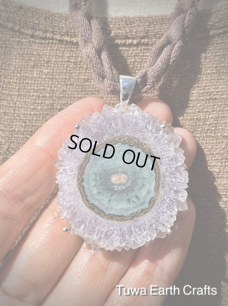 画像13: 石全長4cm 大ぶり高品質ウルグアイ産スタラクタイト アメシスト ペンダントトップ 1点もの フラワーアメジスト原石クラスター 2月誕生石 紫水晶 鉱物パワーストーン天然石ヒーリングお守りアクセサリー (13)