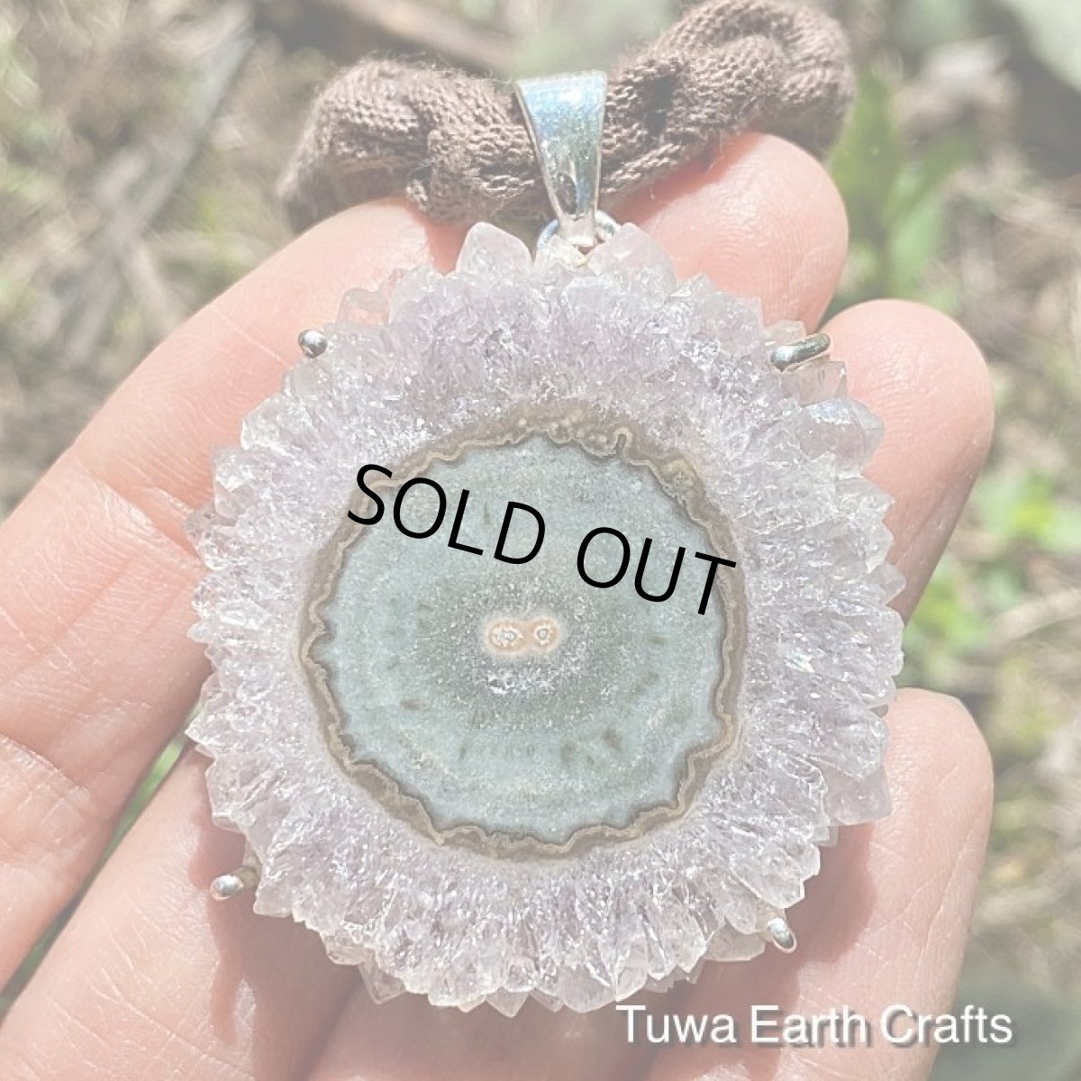 画像6: 石全長4cm 大ぶり高品質ウルグアイ産スタラクタイト アメシスト ペンダントトップ 1点もの フラワーアメジスト原石クラスター 2月誕生石 紫水晶 鉱物パワーストーン天然石ヒーリングお守りアクセサリー (6)