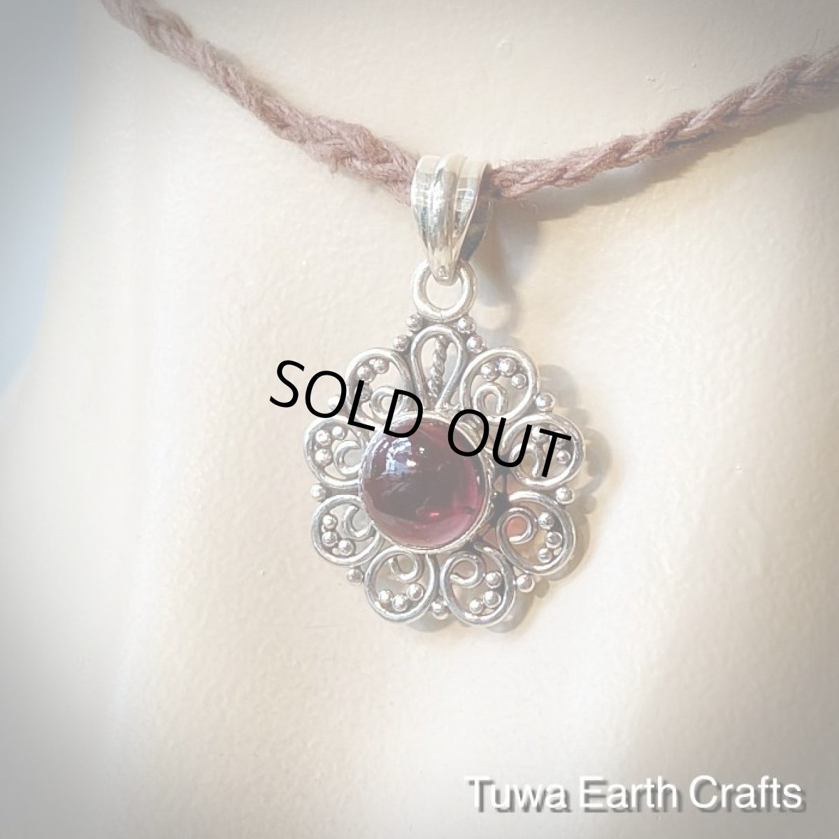 画像4: 【夢の達成をサポート】1点物 高品質ロードライト ガーネット ペンダントトップ＊エスニック スターリングシルバー天然石パワーストーン アクセサリー ヒーリングお守りジュエリー (4)