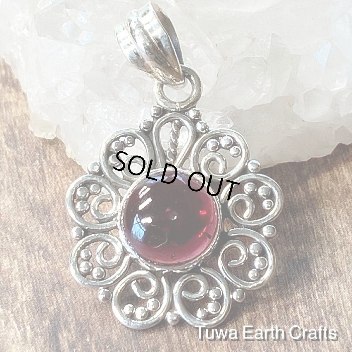 画像11: 【夢の達成をサポート】1点物 高品質ロードライト ガーネット ペンダントトップ＊エスニック スターリングシルバー天然石パワーストーン アクセサリー ヒーリングお守りジュエリー (11)