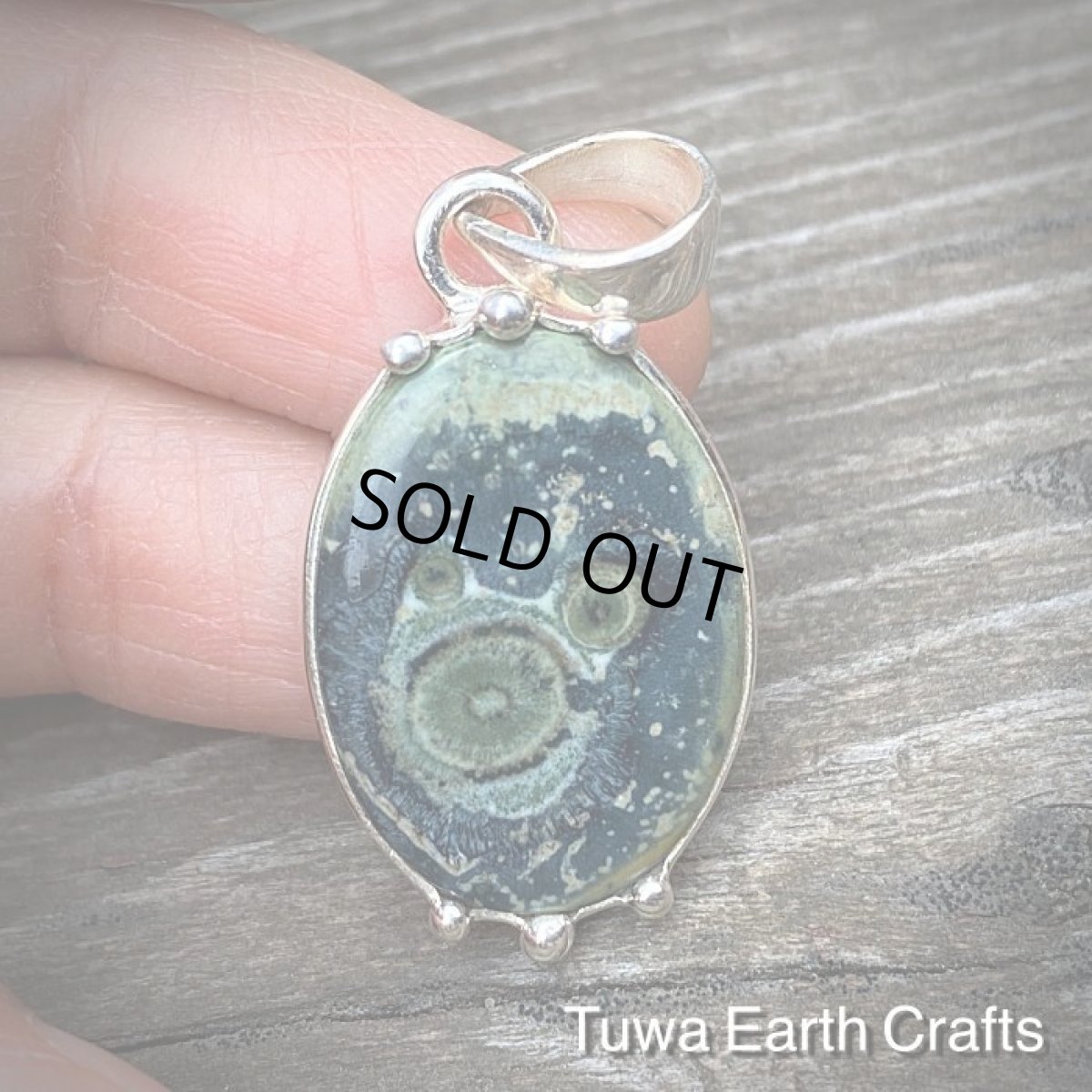 画像3: 1点物　高品質カンババジャスパー ペンダント＊ストロマトライト*レアストーン　ヒーリング天然石ジュエリー　ハンドメイドアクセサリー　 (3)