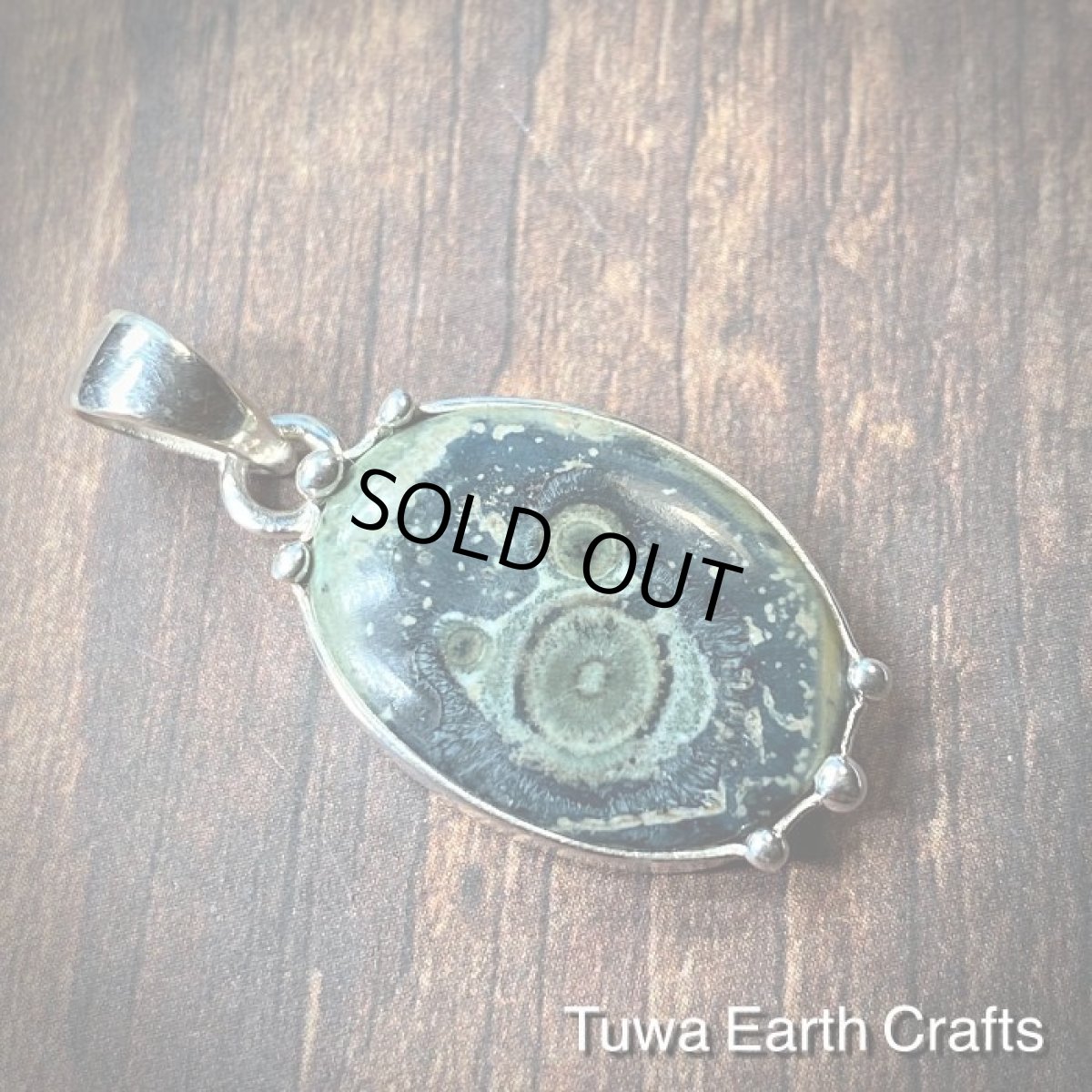 画像6: 1点物　高品質カンババジャスパー ペンダント＊ストロマトライト*レアストーン　ヒーリング天然石ジュエリー　ハンドメイドアクセサリー　 (6)