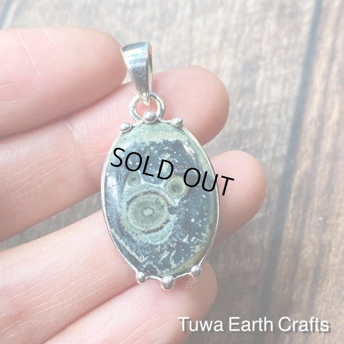 画像5: 1点物　高品質カンババジャスパー ペンダント＊ストロマトライト*レアストーン　ヒーリング天然石ジュエリー　ハンドメイドアクセサリー　 (5)