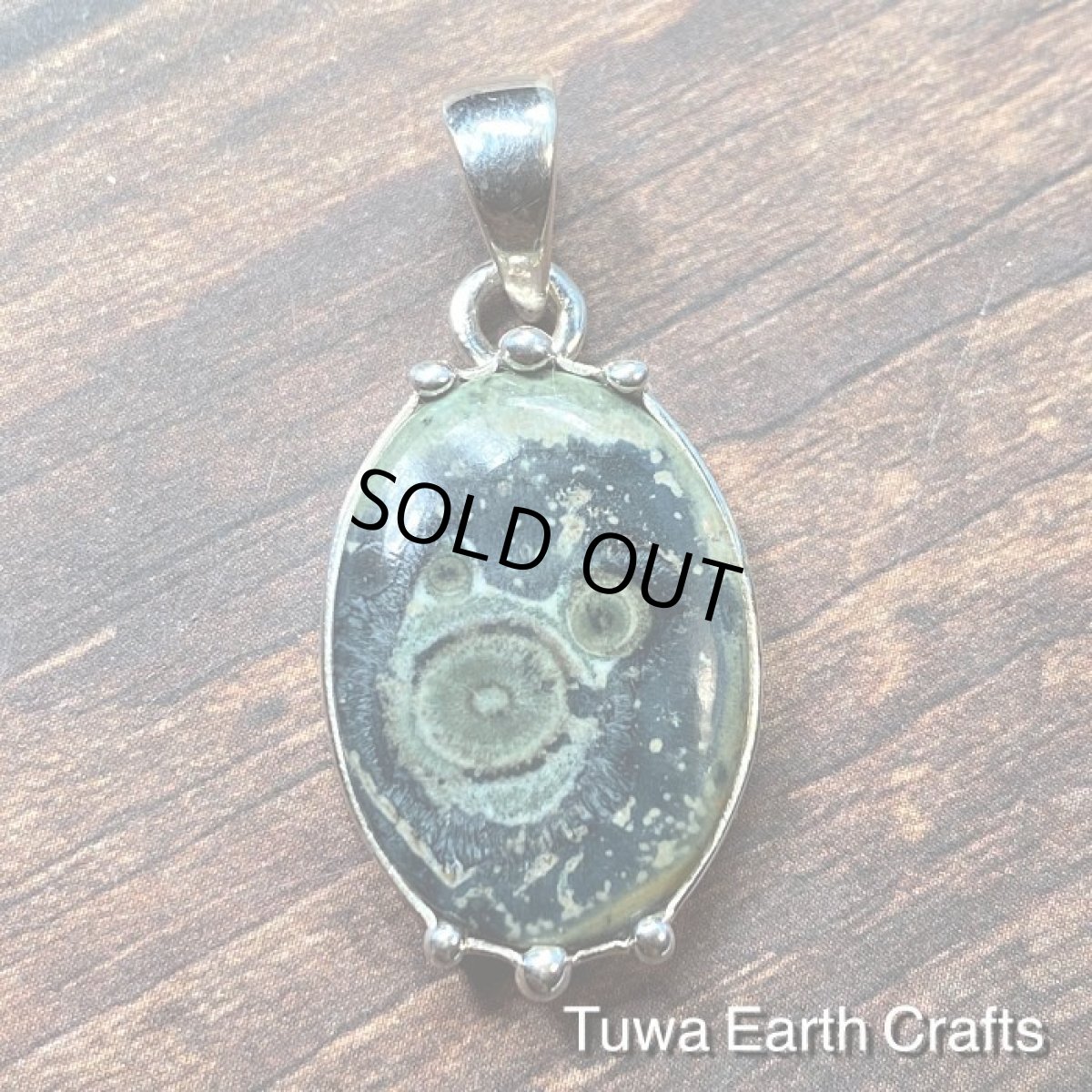 画像7: 1点物　高品質カンババジャスパー ペンダント＊ストロマトライト*レアストーン　ヒーリング天然石ジュエリー　ハンドメイドアクセサリー　 (7)