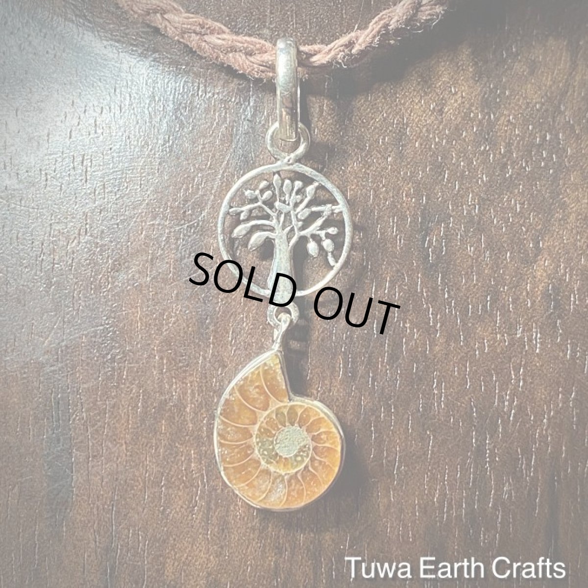 画像6: 【開運お守り・生命力アップ】1点物★高品質アンモナイト化石ペンダントトップ★生命の樹・ツリーオブライフ ヒーリングストーン天然石ジュエリー　パワーストーンアクセサリー (6)
