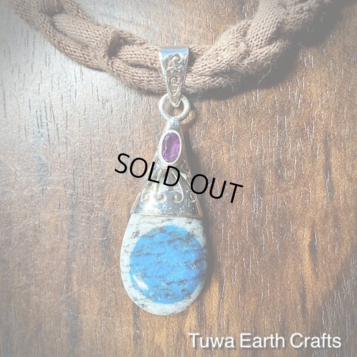 画像10: 【ヒーリング・グラウンディング】1点物　高品質Ｋ２ストーン（K2ブルー・アズライトイングラナイト）＆アメジスト ペンダントトップ★天然石パワーストーン　ヒーリングクリスタル　お守りアクセサリー (10)