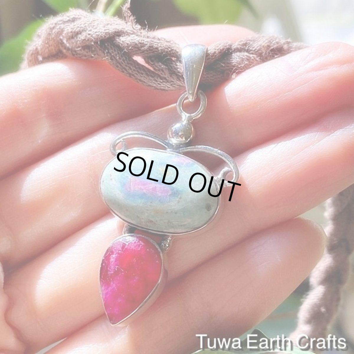 画像4: 1点物　大ぶり きらきら高品質ルビー＆ルビーインフックサイト ペンダントトップ*天然石パワーストーンお守りアクセサリー＊ヒーリングストーンジュエリー　 (4)