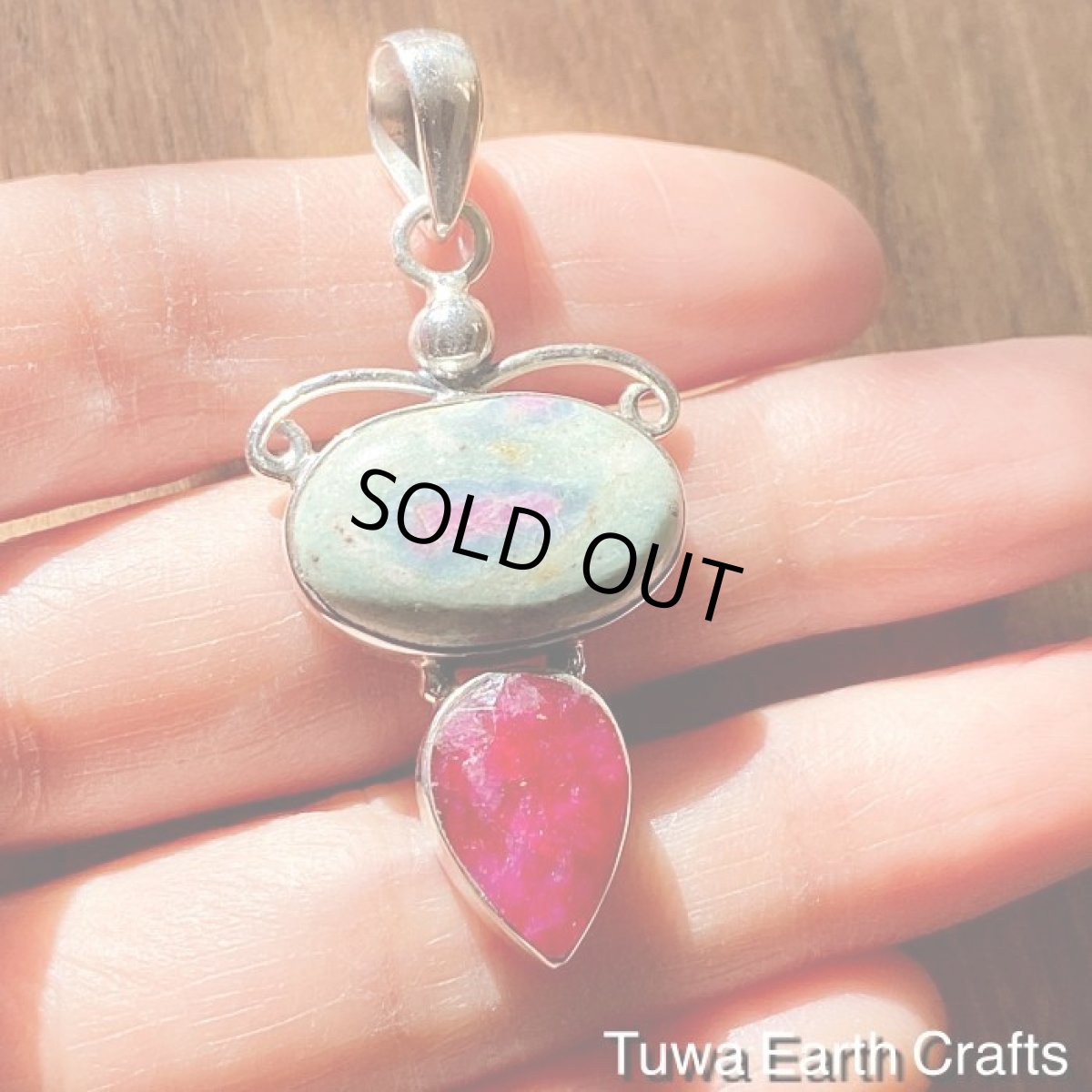 画像7: 1点物　大ぶり きらきら高品質ルビー＆ルビーインフックサイト ペンダントトップ*天然石パワーストーンお守りアクセサリー＊ヒーリングストーンジュエリー　 (7)