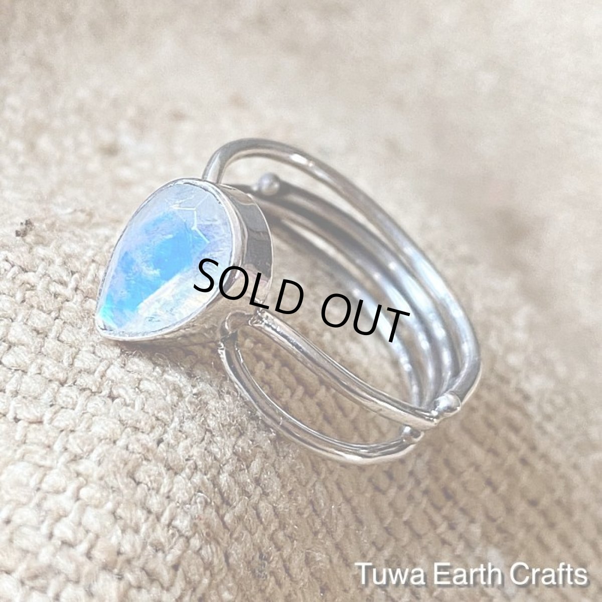 画像19: 【直感力アップ・潜在能力を引き出す】高品質ロイヤルレインボームーンストーン リング 指輪 15号★ヒーリングストーン お守り 天然石パワーストーン アクセサリー (19)