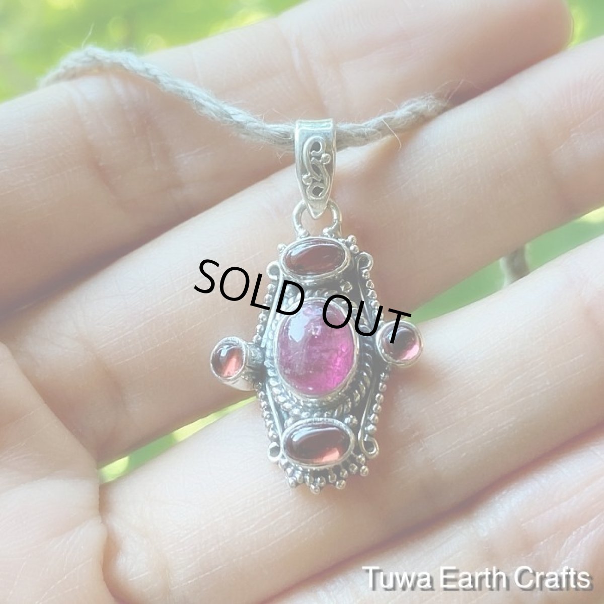 画像7: 【恋愛運アップ・絆を深める】高品質ピンクトルマリン＆ガーネット ペンダントトップ★ヒーリングジュエリー　お守り天然石パワーストーンアクセサリー★10月誕生石 (7)