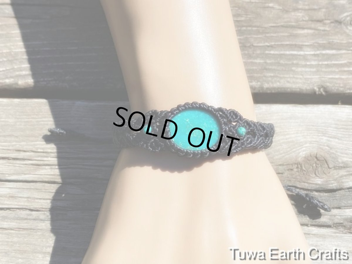 画像17: 【旅のお守り・護身】1点物★高品質ターコイズ ブレスレット★トルコ石 マクラメアクセサリー★パワーストーン天然石ハンドメイドジュエリー (17)