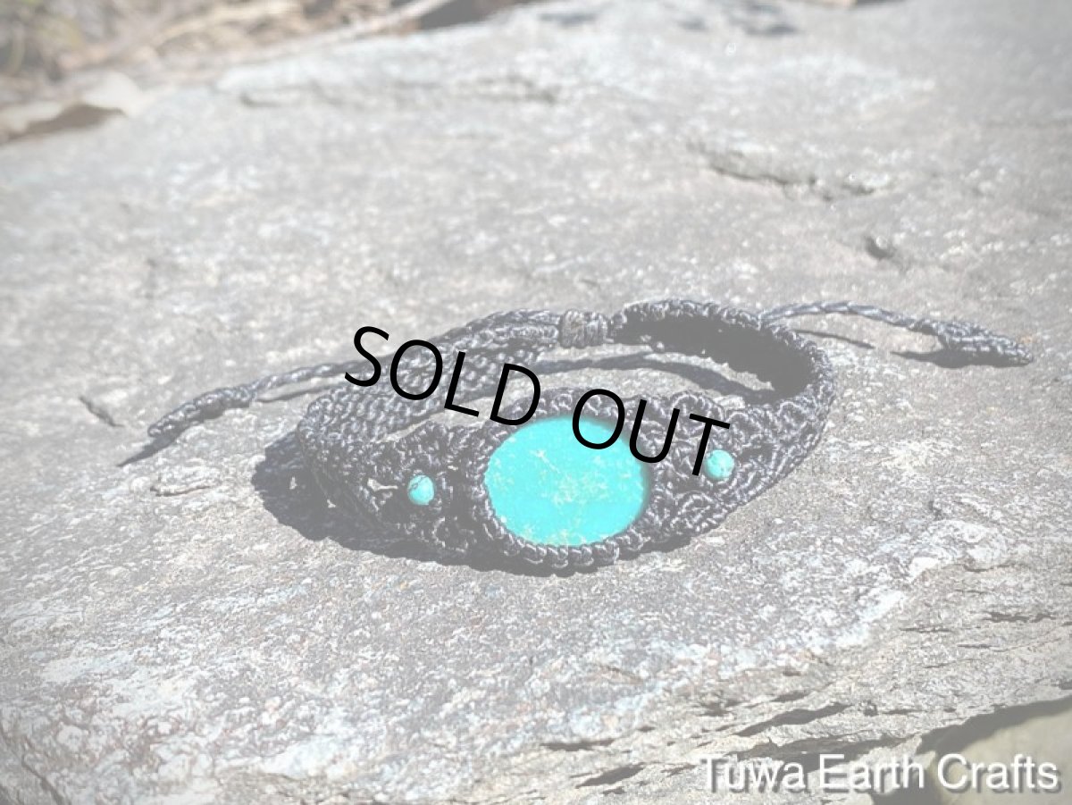 画像9: 【旅のお守り・護身】1点物★高品質ターコイズ ブレスレット★トルコ石 マクラメアクセサリー★パワーストーン天然石ハンドメイドジュエリー (9)