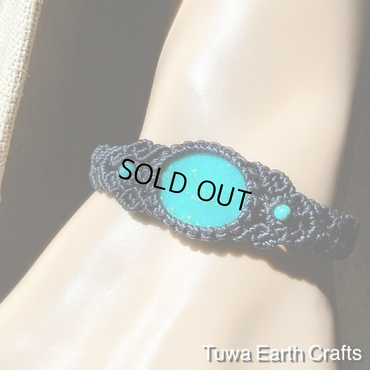 画像3: 【旅のお守り・護身】1点物★高品質ターコイズ ブレスレット★トルコ石 マクラメアクセサリー★パワーストーン天然石ハンドメイドジュエリー (3)
