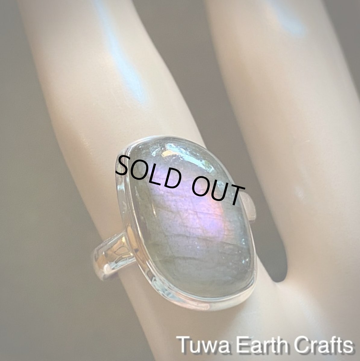 画像2: 1点物大ぶり✨ レア＆高品質 ピンク〜パープル ラブラドライト　リング　神秘的シラー 指輪 14号 ヒーリングジュエリー  天然石 パワーストーンアクセサリー (2)