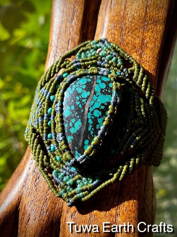 旅のお守り・護身】1点物☆高品質ターコイズ ブレスレット☆トルコ石