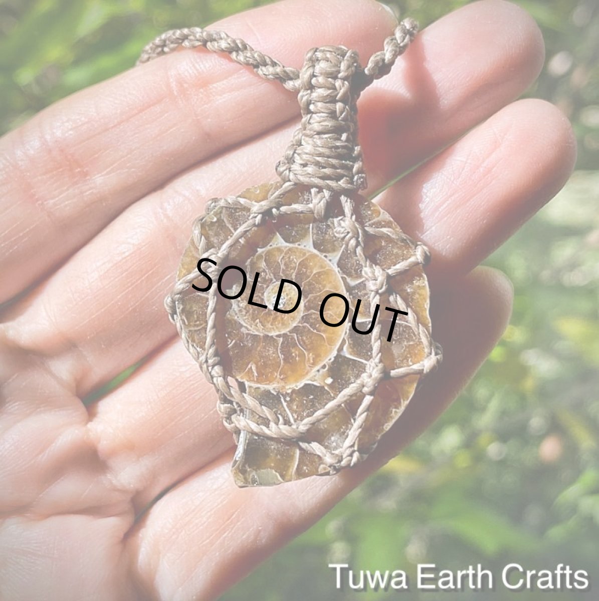 画像6: 【開運・生命力アップ・癒し】太古の昔からの贈り物♪ アンモナイト化石シンプルネックレス*天然石お守りネックレス ヒーリングジュエリー マクラメアクセサリー (6)