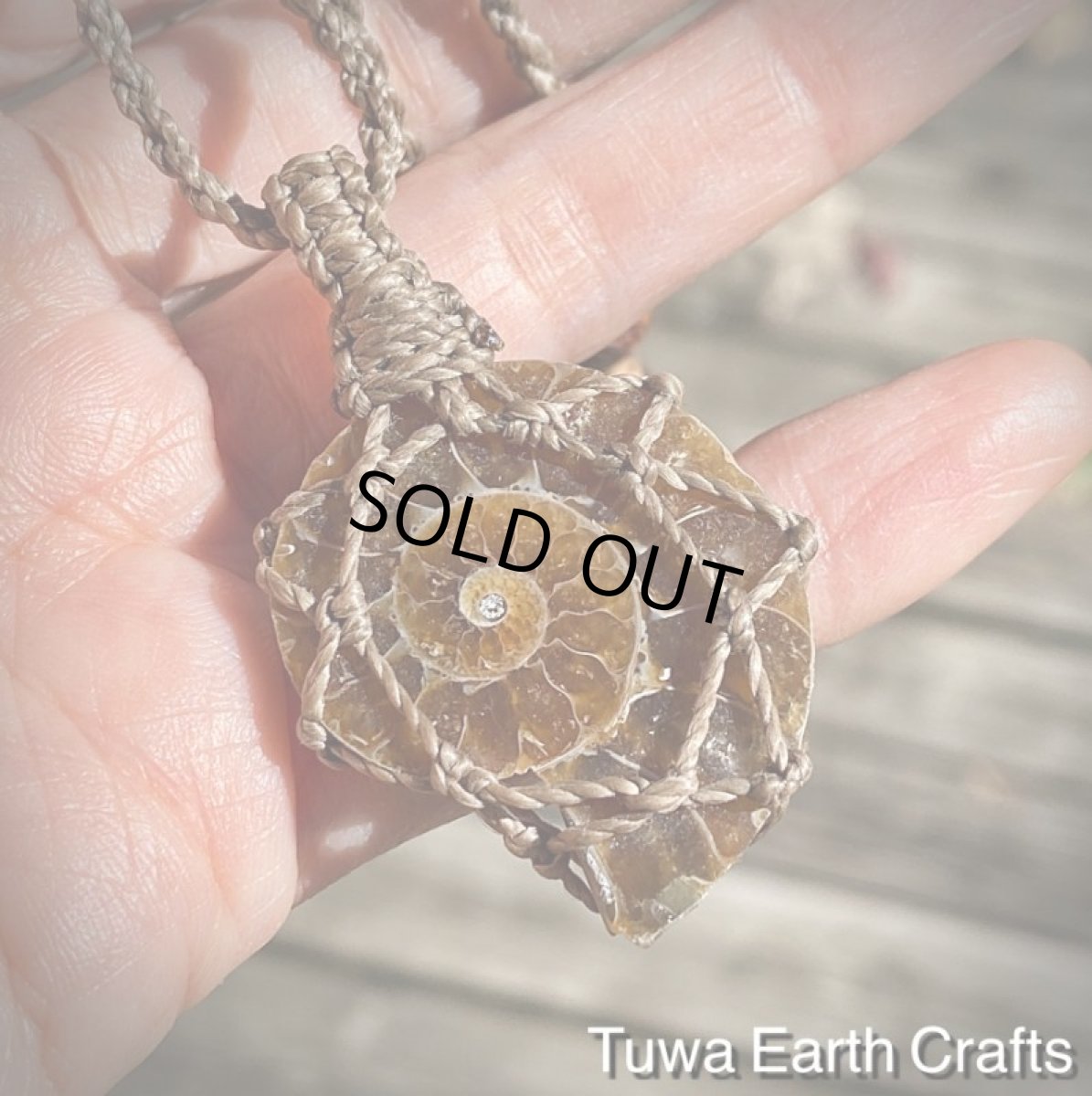 画像3: 【開運・生命力アップ・癒し】太古の昔からの贈り物♪ アンモナイト化石シンプルネックレス*天然石お守りネックレス ヒーリングジュエリー マクラメアクセサリー (3)