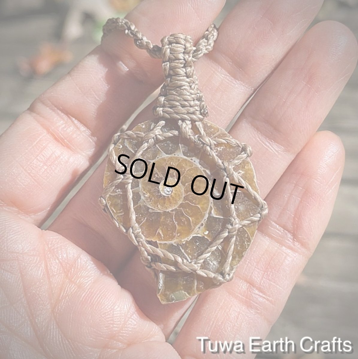 画像5: 【開運・生命力アップ・癒し】太古の昔からの贈り物♪ アンモナイト化石シンプルネックレス*天然石お守りネックレス ヒーリングジュエリー マクラメアクセサリー (5)