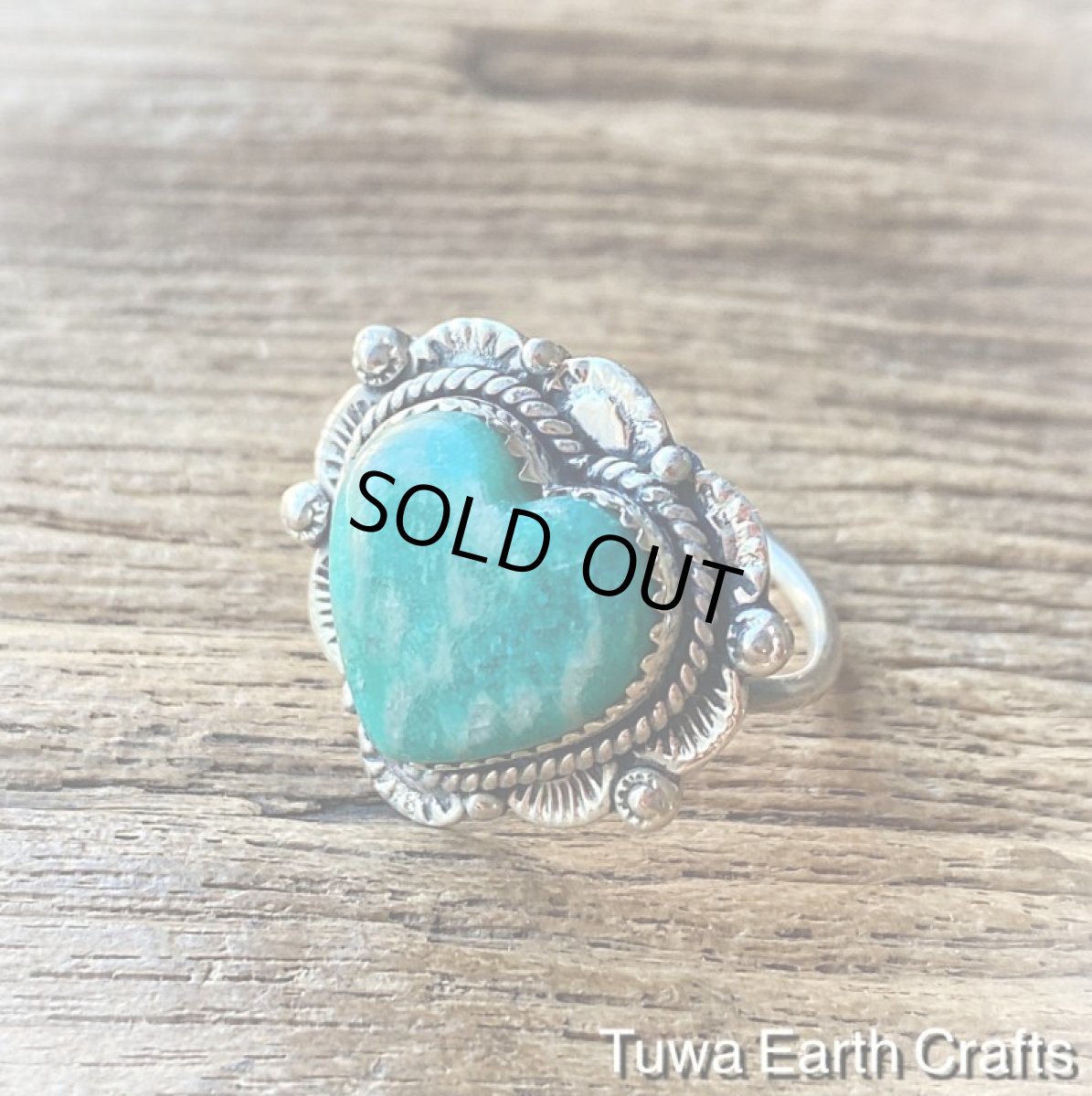 画像4: 【夢の実現を促す】大ぶりアマゾナイト天然石リング16号 指輪 ハート型 スターリングシルバー 天然石パワーストーンお守りジュエリー ヒーリングストーンアクセサリー (4)