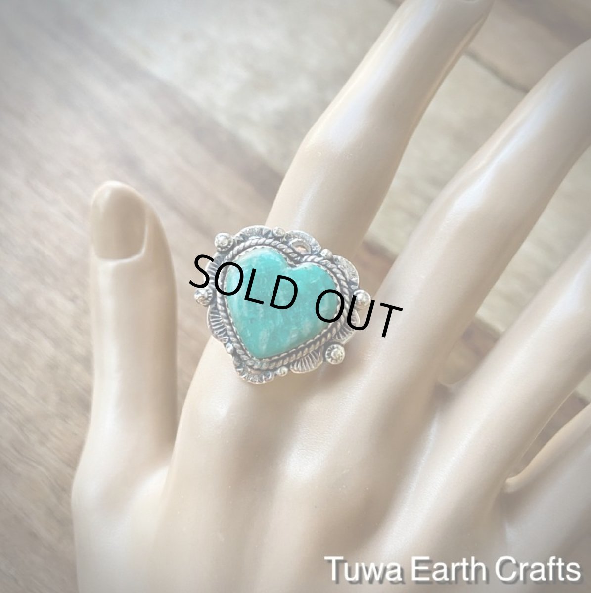 画像6: 【夢の実現を促す】大ぶりアマゾナイト天然石リング16号 指輪 ハート型 スターリングシルバー 天然石パワーストーンお守りジュエリー ヒーリングストーンアクセサリー (6)