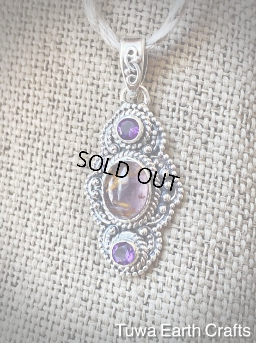 画像9: 【運気アップ・ヒーリング】1点物 高品質スーパーセブン/セイクリッドセブン（カコクセナイトinアメジスト）＆きらきらアメジスト ペンダントトップ★ヒーリングストーンお守りジュエリー天然石パワーストーンアクセサリー (9)