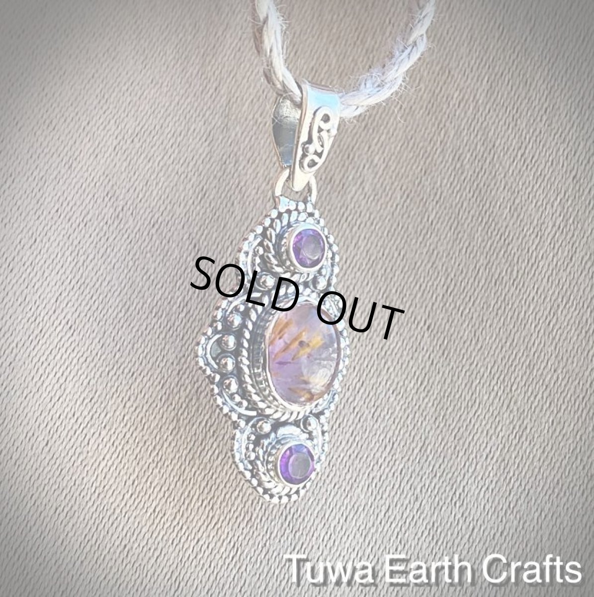 画像7: 【運気アップ・ヒーリング】1点物 高品質スーパーセブン/セイクリッドセブン（カコクセナイトinアメジスト）＆きらきらアメジスト ペンダントトップ★ヒーリングストーンお守りジュエリー天然石パワーストーンアクセサリー (7)