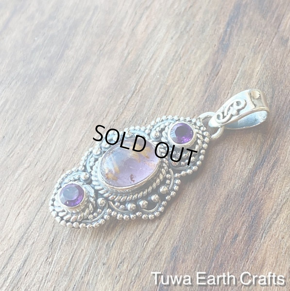 画像2: 【運気アップ・ヒーリング】1点物 高品質スーパーセブン/セイクリッドセブン（カコクセナイトinアメジスト）＆きらきらアメジスト ペンダントトップ★ヒーリングストーンお守りジュエリー天然石パワーストーンアクセサリー (2)