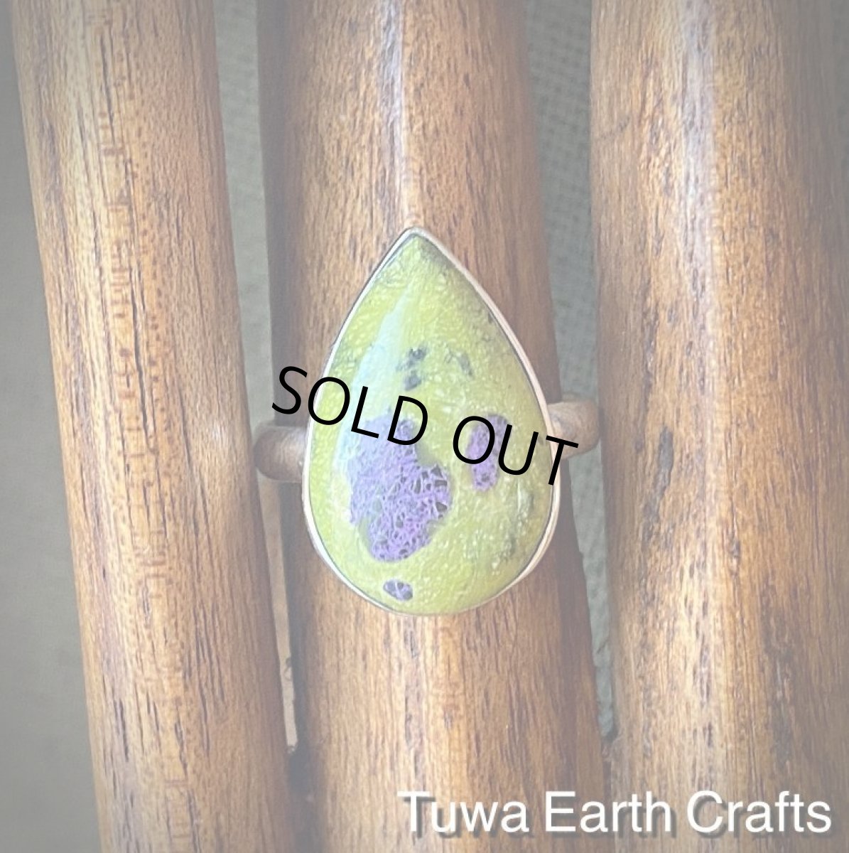 画像10: 【自然との調和・グラウンディング・瞑想】1点もの高品質アトランティサイト指輪リング18号*お守りパワーストーン天然石アクセサリー (10)