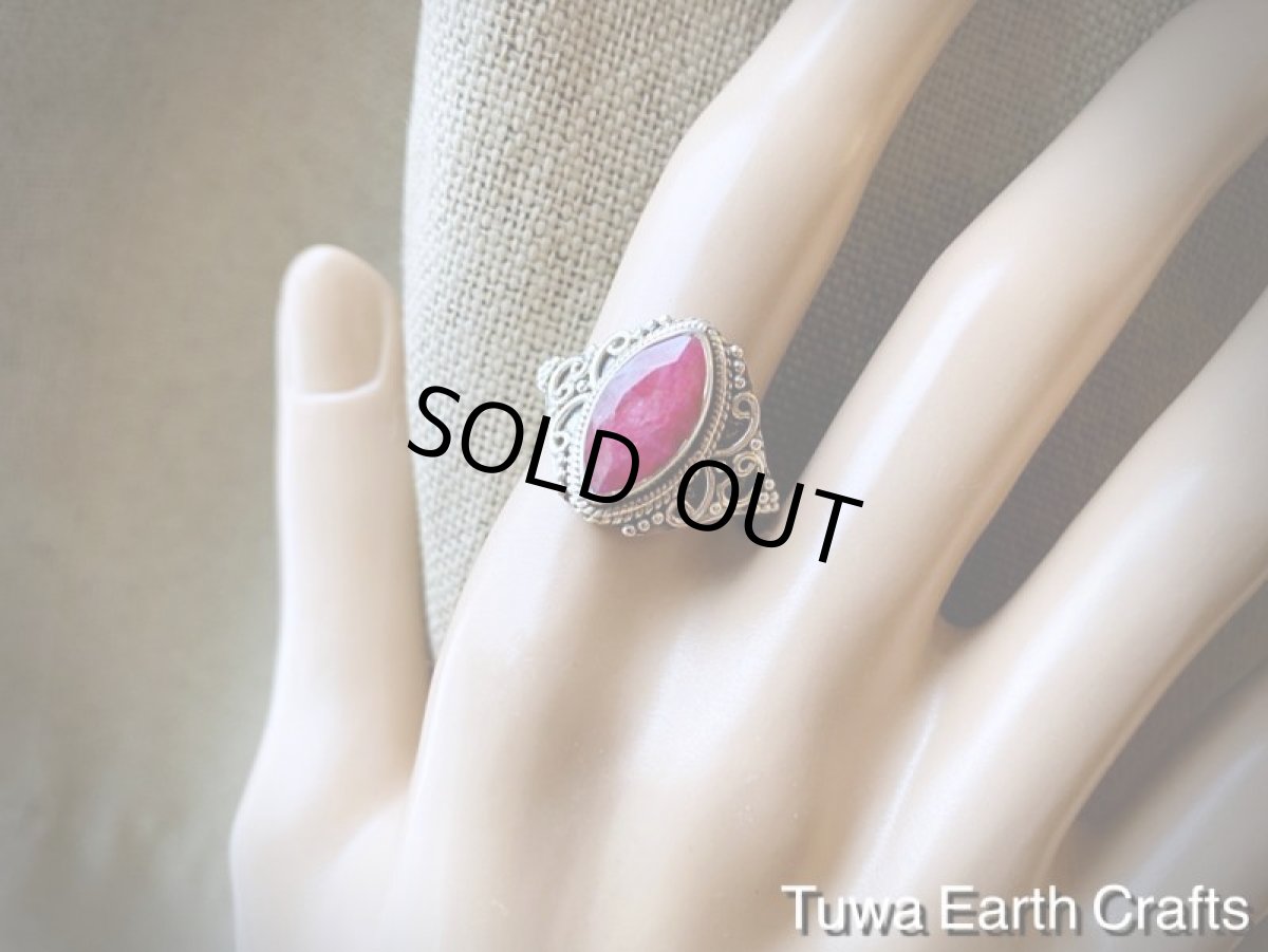 画像10: 1点物 高品質大ぶり天然ルビー指輪リング18号*天然石パワーストーンアクセサリー*ヒーリングジュエリーお守り (10)