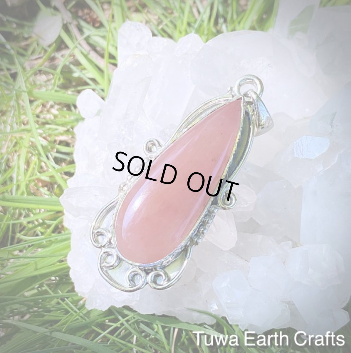 画像8: 【縁結び・人脈運アップ・精神安定】1点物大ぶり高品質グァバクォーツ ペンダントトップ★パワーストーン天然石ヒーリングストーンお守りアクセサリー　恋愛運アップ (8)