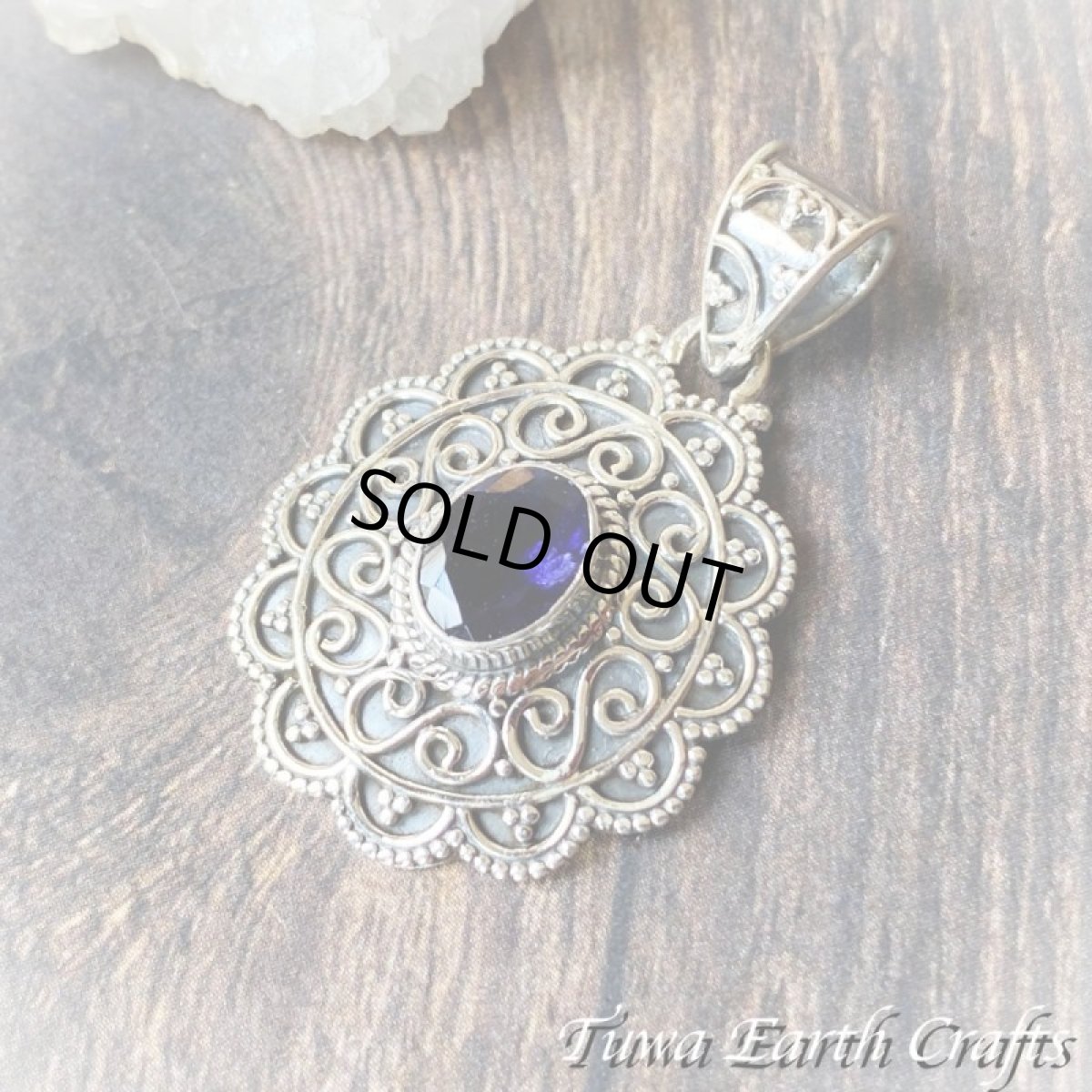 画像11: 【自分らしさ・人生の羅針盤】キラキラ 高品質 アイオライト ペンダント ヒーリングストーン ジュエリー 1点もの 天然石パワーストーンお守りアクセサリー ヒーリングストーン スピリチュアルジュエリー (11)