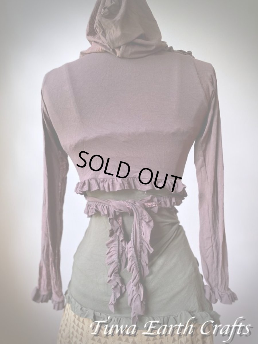 画像9: カナダ発ブランド Sati Creation  フード付きボレロ/フーディー カーディガン スーフィー曼荼羅プリント入り*フェアトレード*ヨガ*ダンスウェア*フェスティバル*ウェディング (9)