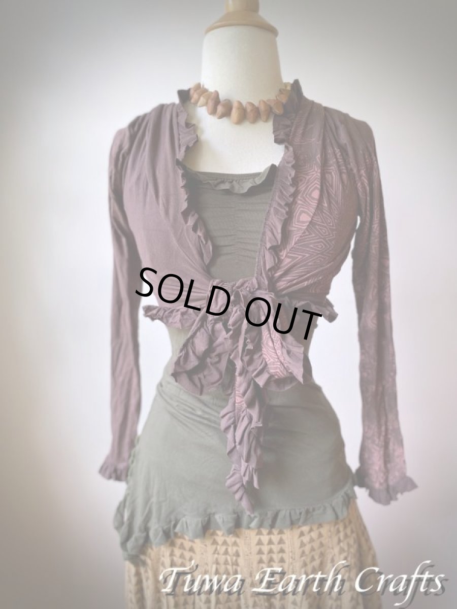 画像10: カナダ発ブランド Sati Creation  フード付きボレロ/フーディー カーディガン スーフィー曼荼羅プリント入り*フェアトレード*ヨガ*ダンスウェア*フェスティバル*ウェディング (10)