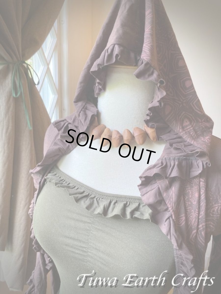 画像19: カナダ発ブランド Sati Creation  フード付きボレロ/フーディー カーディガン スーフィー曼荼羅プリント入り*フェアトレード*ヨガ*ダンスウェア*フェスティバル*ウェディング (19)