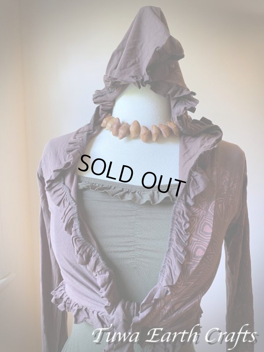 画像25: カナダ発ブランド Sati Creation  フード付きボレロ/フーディー カーディガン スーフィー曼荼羅プリント入り*フェアトレード*ヨガ*ダンスウェア*フェスティバル*ウェディング (25)