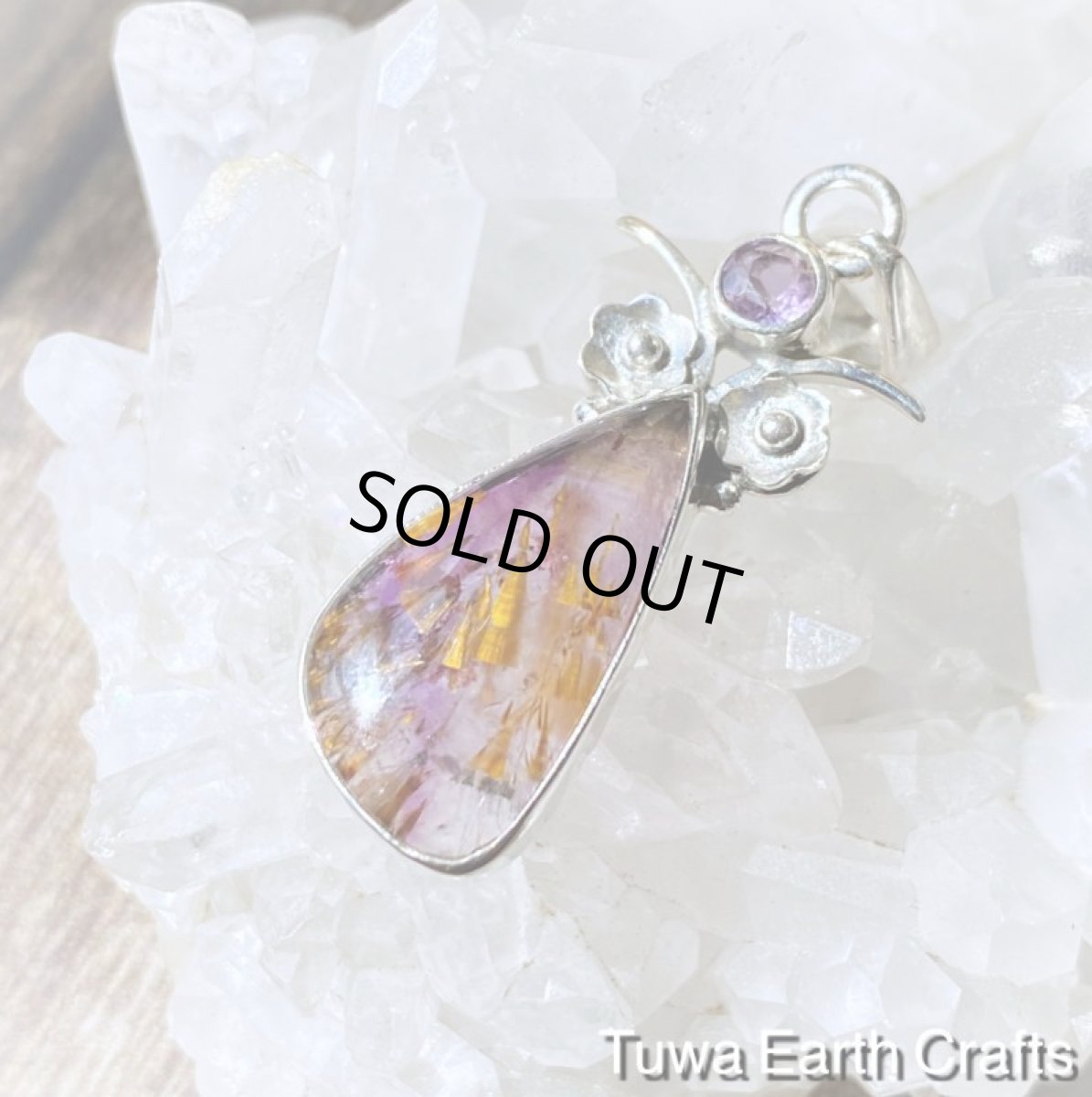 画像5: 虹入り🌈✨【運気アップ・ヒーリング】高品質スーパーセブン/セイクリッドセブン（カコクセナイトinアメジスト）ペンダントトップ with 宝石質きらきらアメジスト★1点ものヒーリングストーンお守りジュエリー天然石パワーストーンアクセサリー (5)