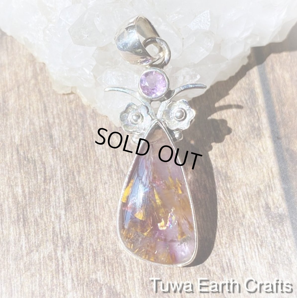 画像12: 虹入り🌈✨【運気アップ・ヒーリング】高品質スーパーセブン/セイクリッドセブン（カコクセナイトinアメジスト）ペンダントトップ with 宝石質きらきらアメジスト★1点ものヒーリングストーンお守りジュエリー天然石パワーストーンアクセサリー (12)