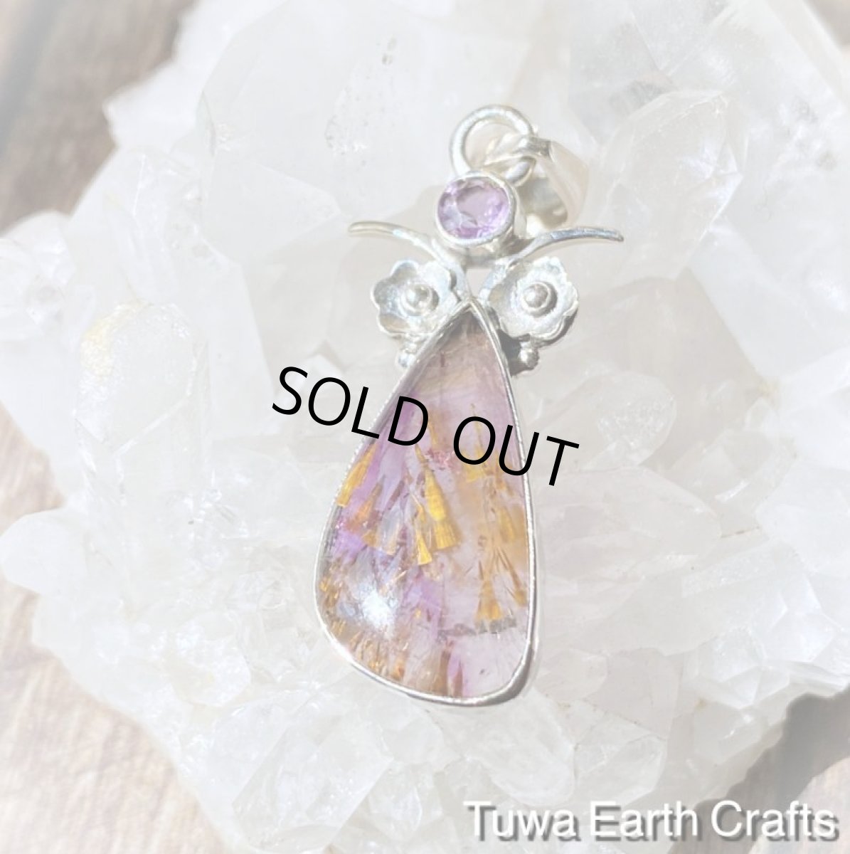 画像4: 虹入り🌈✨【運気アップ・ヒーリング】高品質スーパーセブン/セイクリッドセブン（カコクセナイトinアメジスト）ペンダントトップ with 宝石質きらきらアメジスト★1点ものヒーリングストーンお守りジュエリー天然石パワーストーンアクセサリー (4)